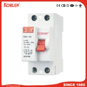 Korlen Residual Current Circuit Breaker RCCB F360 Series CB 63A
